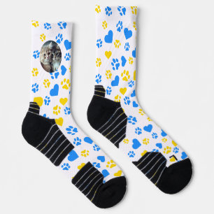 Calcetines de impresión de hojas de gato de person