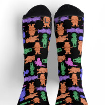 Calcetines de impresión para hombres bigotudos