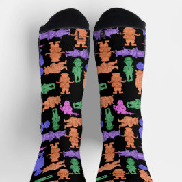 Calcetines de impresión para hombres bigotudos