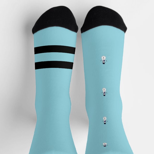 Calcetines de invierno de muñeco de nieve Regalo d (Arriba)