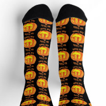 Calcetines de Jack-O-Lantern No Trucos Solo Golosi