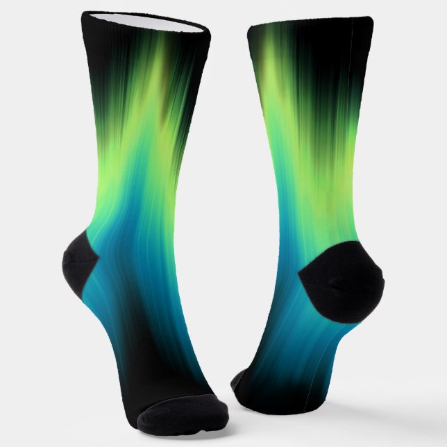 Calcetines de la Aurora Boreal Arte Personalizado (Angular)