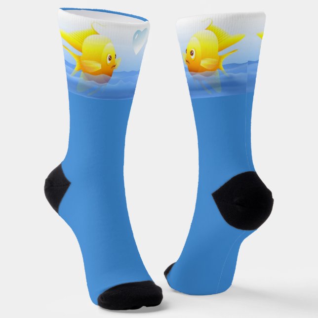 Calcetines de la pareja de peces de oro (Angular)