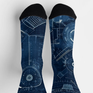 Calcetines de la tripulación Blueprints