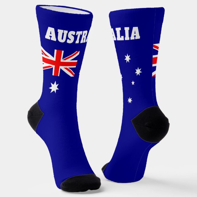 calcetines de la tripulación con bandera de Austra (Angular)