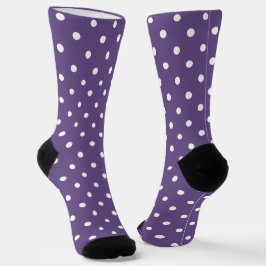 Calcetines de la tripulación con puntos de polka p