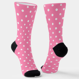 Calcetines de la tripulación con puntos de polka r