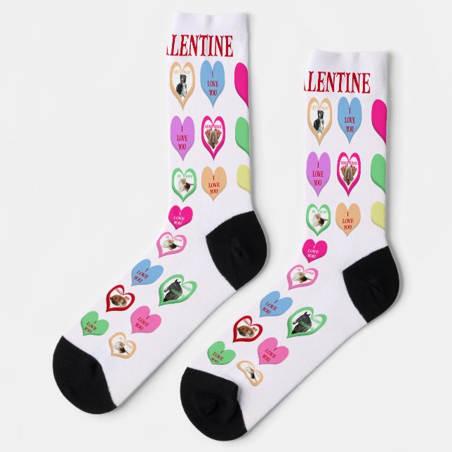 Calcetines de la tripulación de Corazones de Criat (Izquierda)