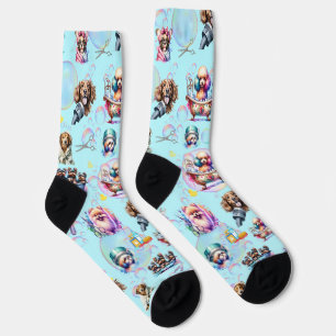 Calcetines de la tripulación de cría de perros