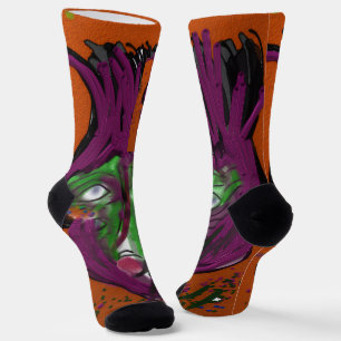 Calcetines de la tripulación de dibujos animados l