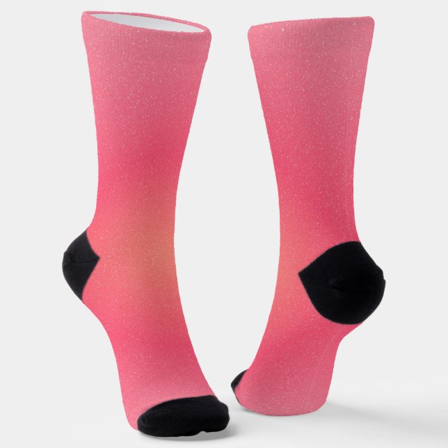 Calcetines de la tripulación de gradiente rosado p (Angular)