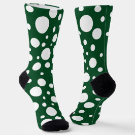 Calcetines de la tripulación de Green Spots