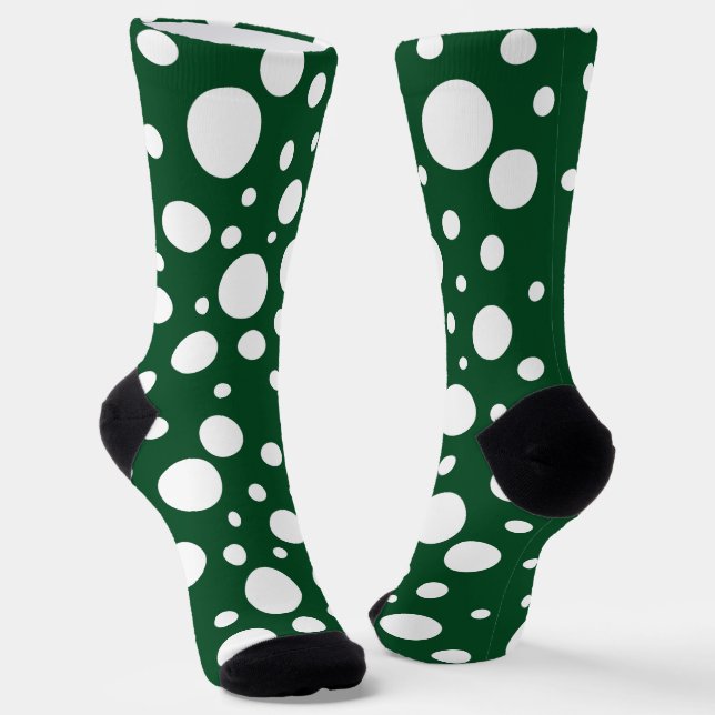 Calcetines de la tripulación de Green Spots (Angular)