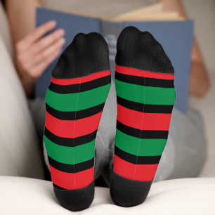 Calcetines de la tripulación de la bandera panafri