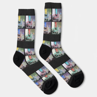 Calcetines de la tripulación de la bicicleta occid