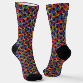 Calcetines de la tripulación de la manzana de tiem