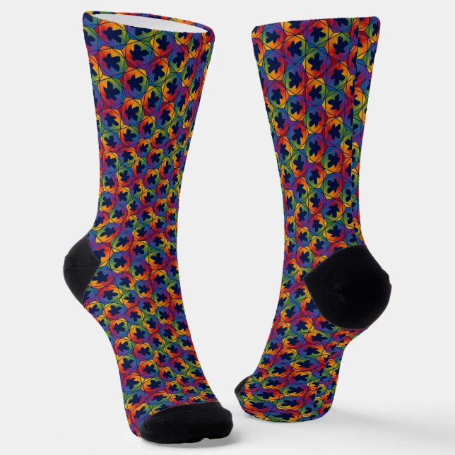 Calcetines de la tripulación de la manzana de tiem (Angular)