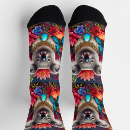 Calcetines de la tripulación de oso de Koala