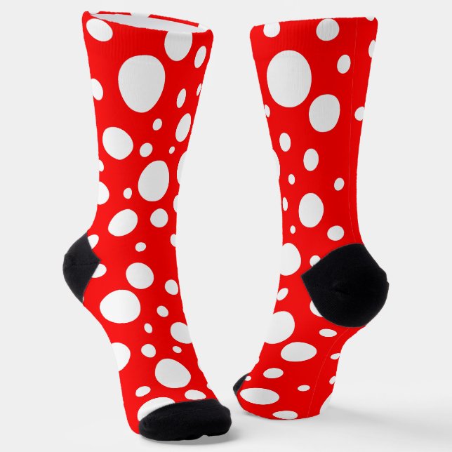 Calcetines de la tripulación de Red Spots (Angular)