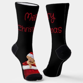Calcetines de la tripulación de Santa Puppy