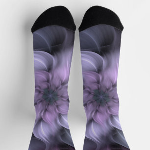 Calcetines de la tripulación de tonos morados