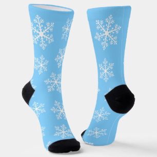 Calcetines de la tripulación de un copo de nieve a