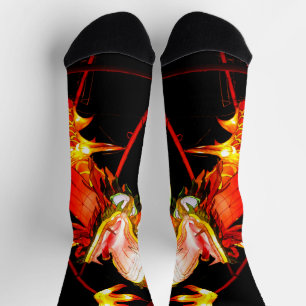 Calcetines de la tripulación del dragón de fuego Z