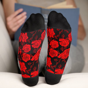 Calcetines de la tripulación del patrón de arte Ro
