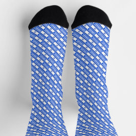 Calcetines de la tripulación del patrón de bandera