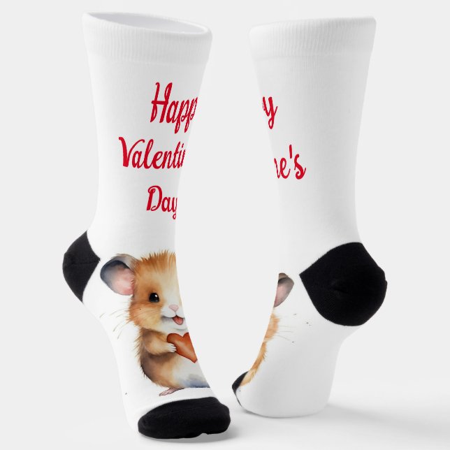 Calcetines de la tripulación El día de San Valentí (Angular)