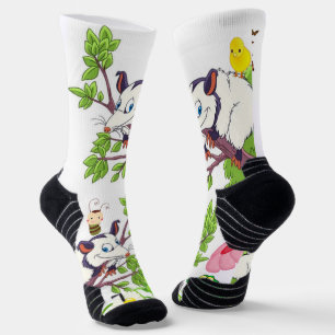 Calcetines de la tripulación, espuma de yegua, cha