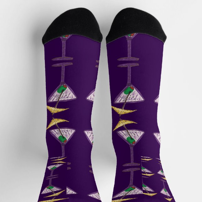 Calcetines de la tripulación Fiesta Martini (Arriba)