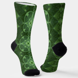 Calcetines de la tripulación Fractal Shamrock