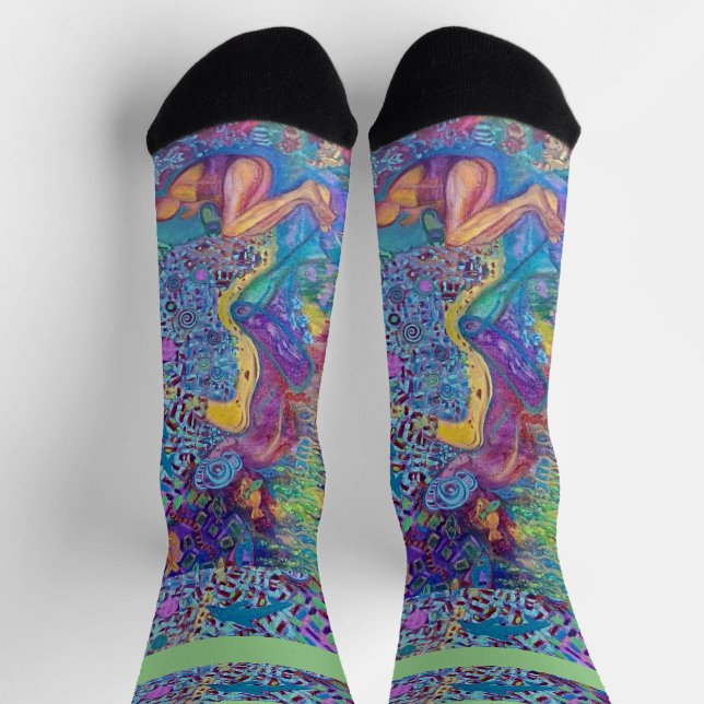 Calcetines de la tripulación masculina, calcetines (Arriba)