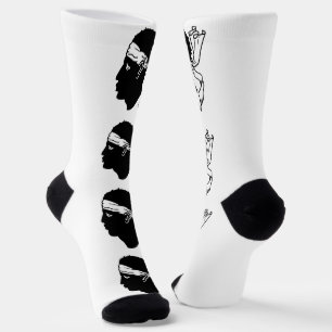 Calcetines de la tripulación masculina con bandera