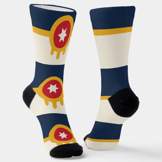 Calcetines de la tripulación masculina con bandera (Angular)