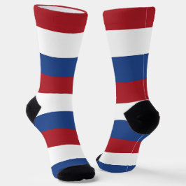 Calcetines de la tripulación masculina con bandera