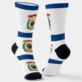 Calcetines de la tripulación masculina con bandera