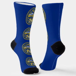 Calcetines de la tripulación masculinos con bander