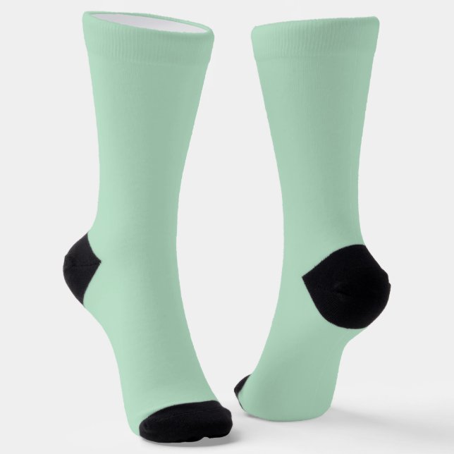 Calcetines de la tripulación verde de la menta par (Angular)