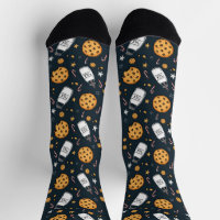 Calcetines de Leche y Galletas Lindos