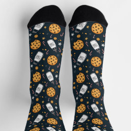 Calcetines de Leche y Galletas Lindos