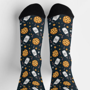 Calcetines de Leche y Galletas Lindos