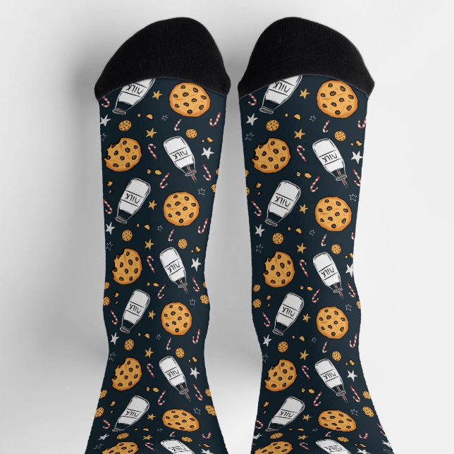 Calcetines de Leche y Galletas Lindos (Arriba)