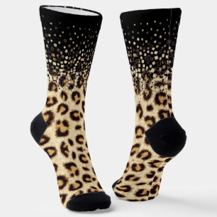 Calcetines de leopardo granulado