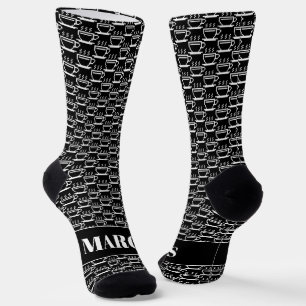Calcetines de los hombres personalizados con un pa