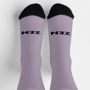 Calcetines de lujo Zen gris negro hacia afuera
