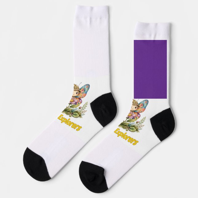 Calcetines de mariposa para exploradores de Lil' B (Izquierda)