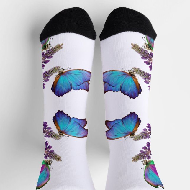 Calcetines de mariposas (Arriba)