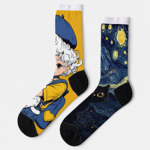 Calcetines de mascota y noche para dormir e invier